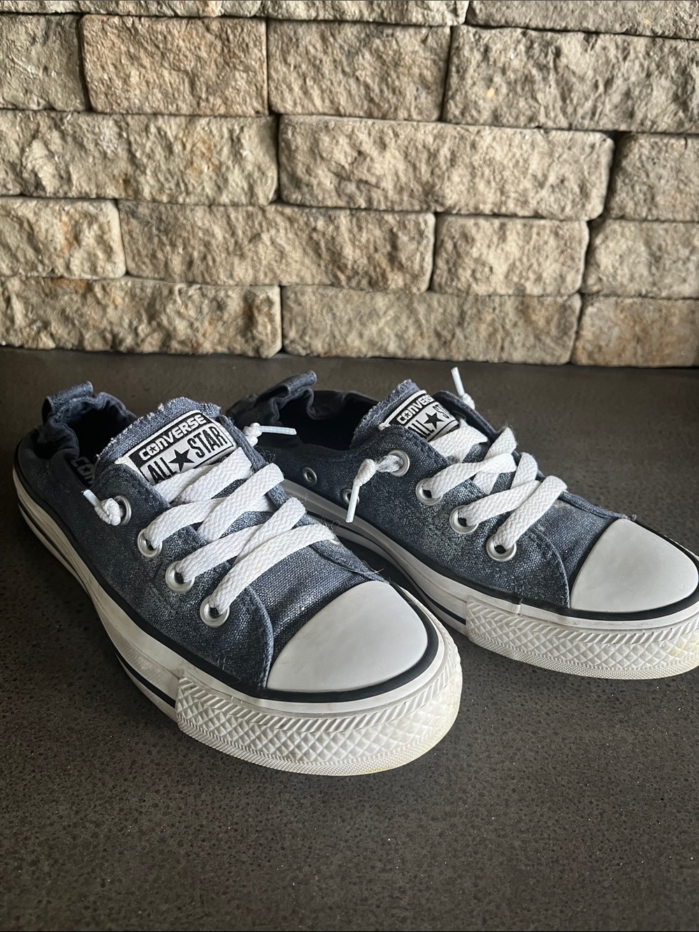 Converse All Star Low-Top Sneakers - Navy and White